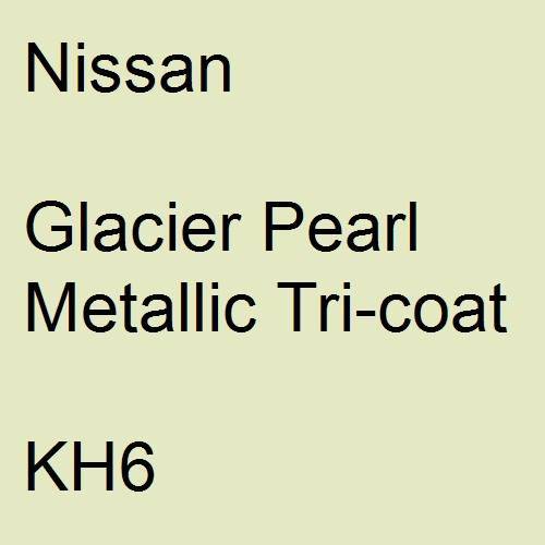 Nissan, Glacier Pearl Metallic Tricoat, KH6.